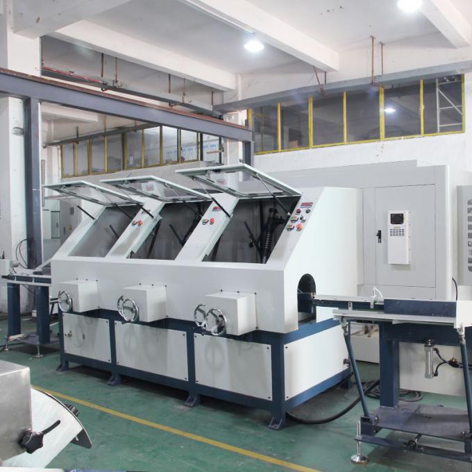 4 Kopf Quadrat Edelstahlröhre Poliermaschine hohe Effizienz 6