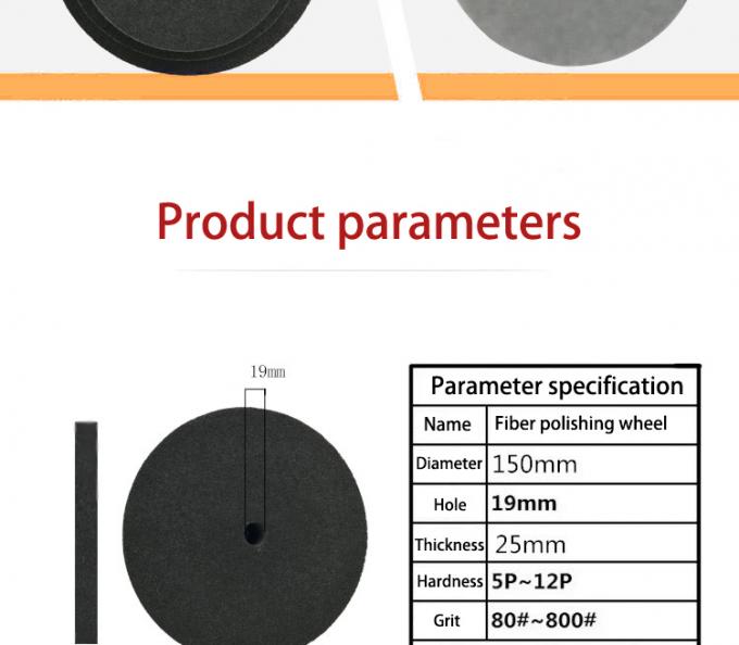 Polsterausrüstung Nicht gewebte Polsterrad Schärfe Nylon-Schleifrad zum Polieren von Edelstahl 8