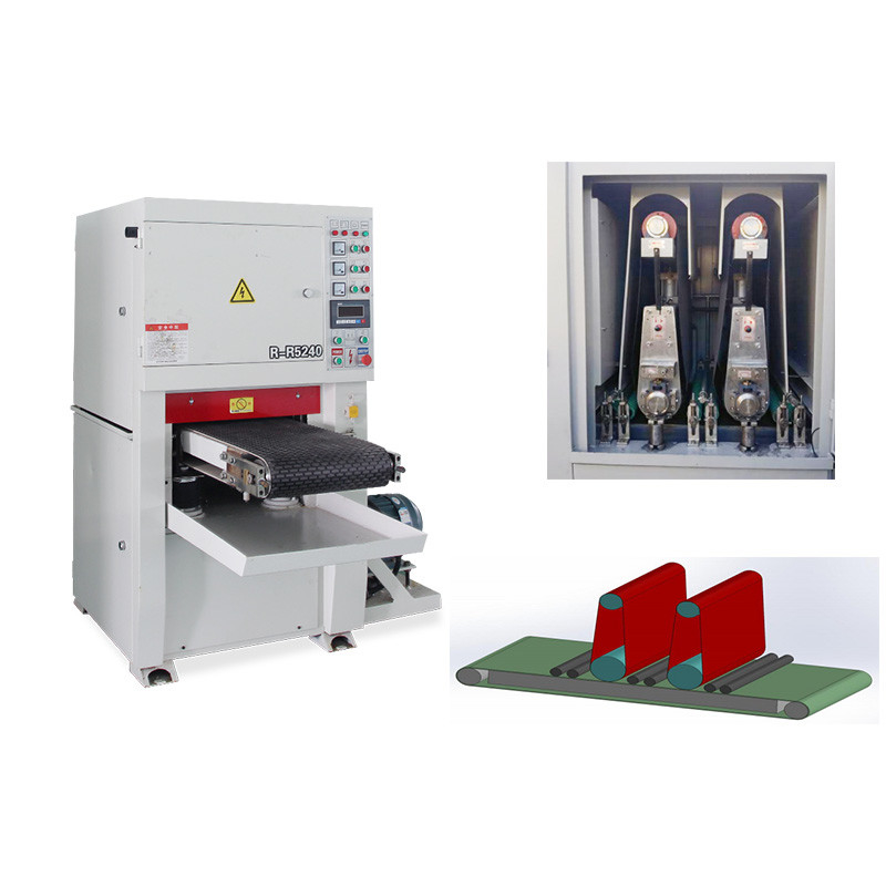 400mmRR Metallnässige Flachflächen-Schleifmaschine Breitgürtel Sandelnässige Poliermaschine Veredelung Veredelungsmaschine für Metall