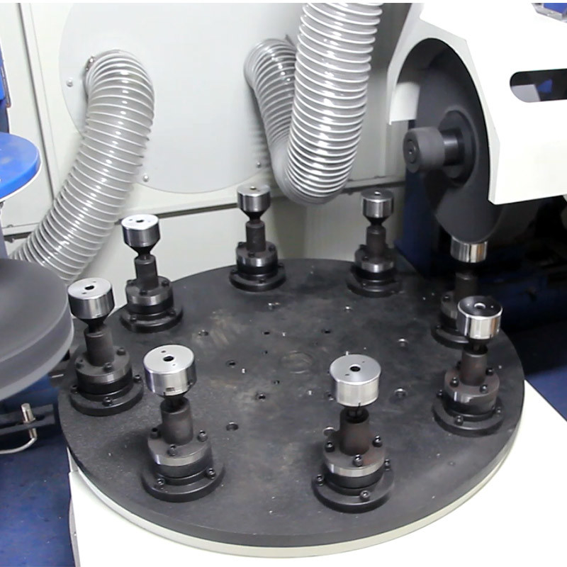 Metall-Zylinder-automatische Metall-Vier-Stationen-Disk Cnc-Spiegel Cnc-Werkzeug-Schleifen Elektro Poliermaschine für Edelstahl