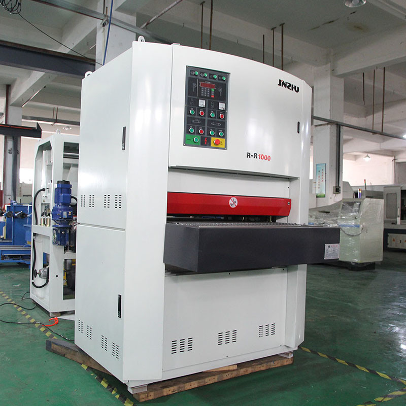 Langlebige hocheffiziente Trockenschleifmaschine Rr1000mm Metallteile Oberfläche Deburring Blatt Metall Puffing Zeichnungsmaschine für Metall