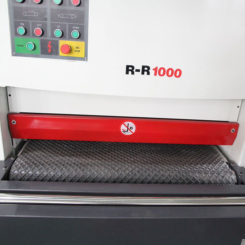 Langlebige hocheffiziente Trockenschleifmaschine Rr1000mm Metallteile Oberfläche Deburring Blatt Metall Puffing Zeichnungsmaschine für Metall