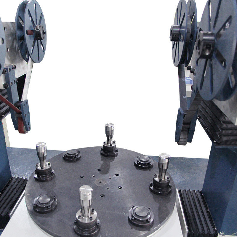 Nr. 4 Äußere Abdeckung Metall Industrie Doppel Kopf Schleifscheibe Poliermaschine Drahtziehmaschine für Stahldraht