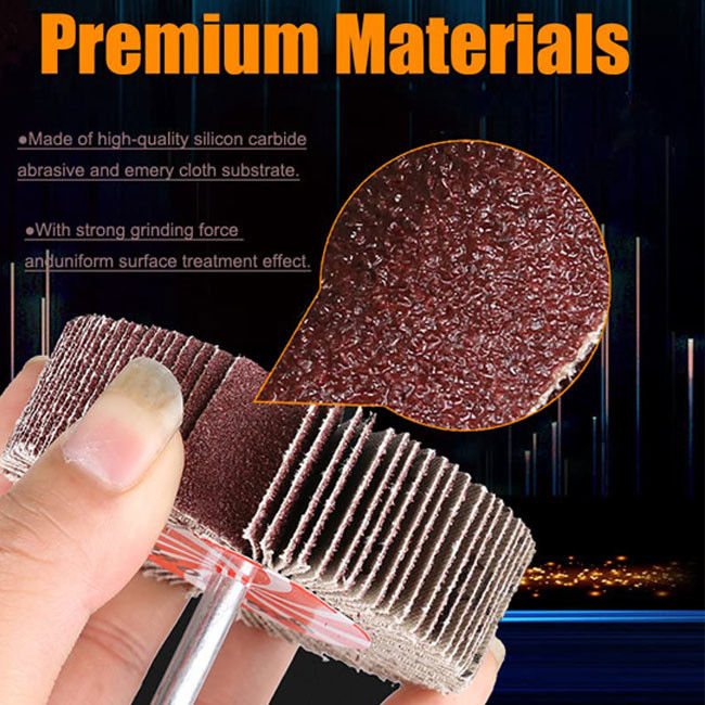 Verbrauchsmaterialien für das Polieren 60/80/120/240 Gitter Abrasive Flap Wheel Aluminiumoxid für das Polieren Schleifen