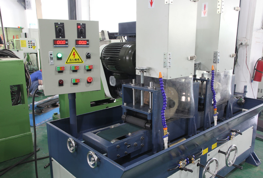 Metall-Edelstahl-Schließblende 150 mm breit 2 Schleifköpfe Wasserschleifer Metallbandschleifmaschine