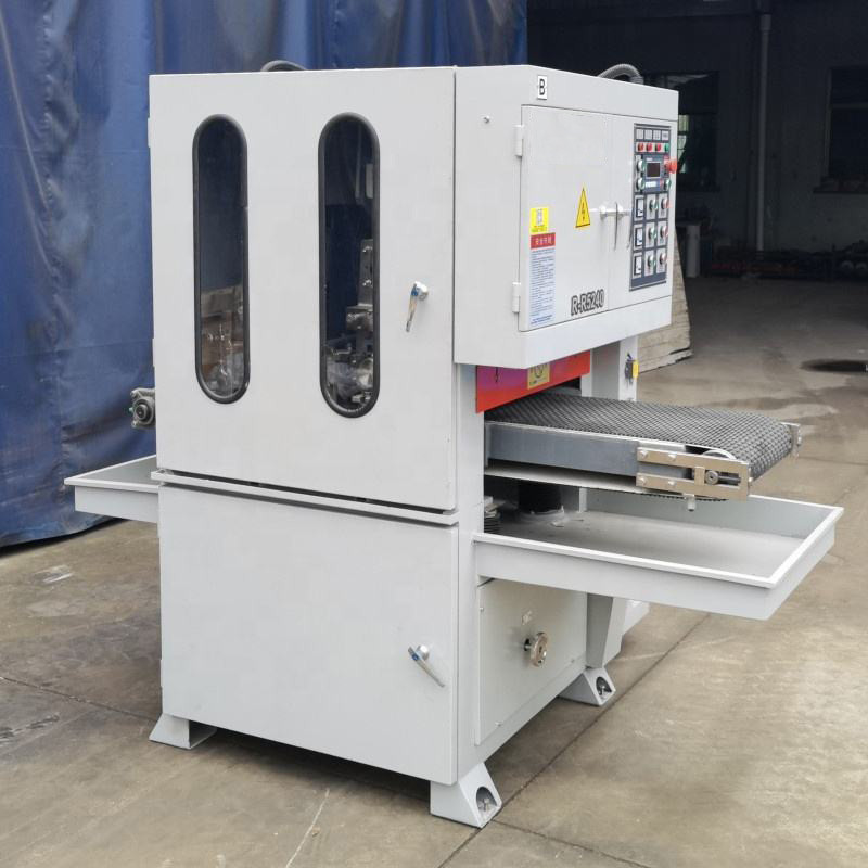 Schleifen 400 mm abriebfester Metallplattenschleifer 2-Kopf-Breitbandschleifer automatische Schleifmaschine